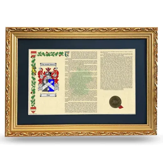 Goz Deluxe Armorial Landscape Framed - Gold