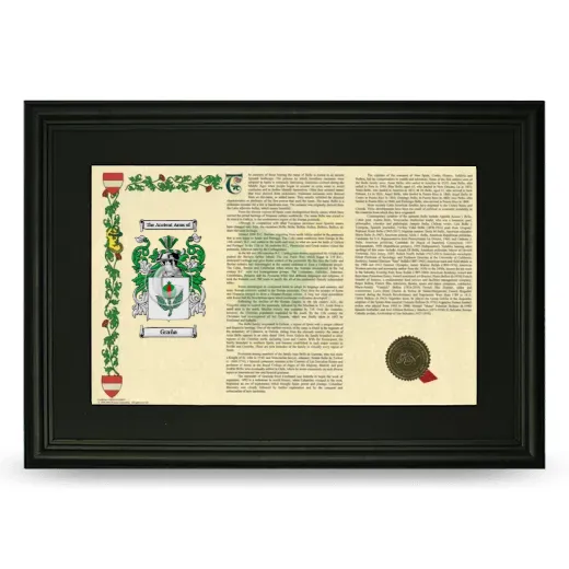 Graña Deluxe Armorial Landscape Framed- Black