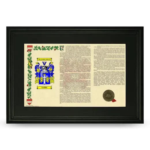 Grabble Deluxe Armorial Landscape Framed- Black