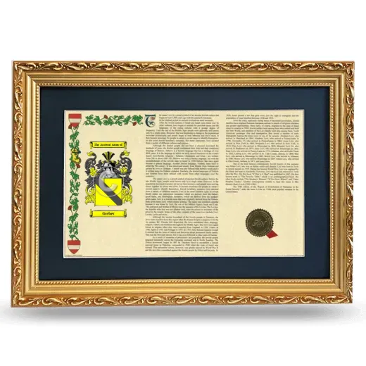 Greber Deluxe Armorial Landscape Framed - Gold