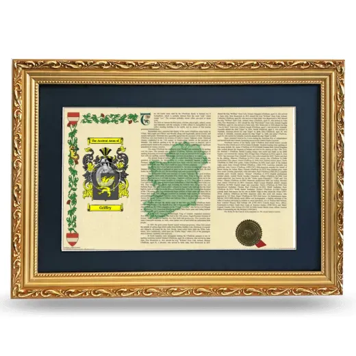 Griffey Deluxe Armorial Landscape Framed - Gold