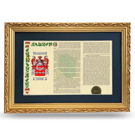 Gronowski Deluxe Armorial Landscape Framed - Gold
