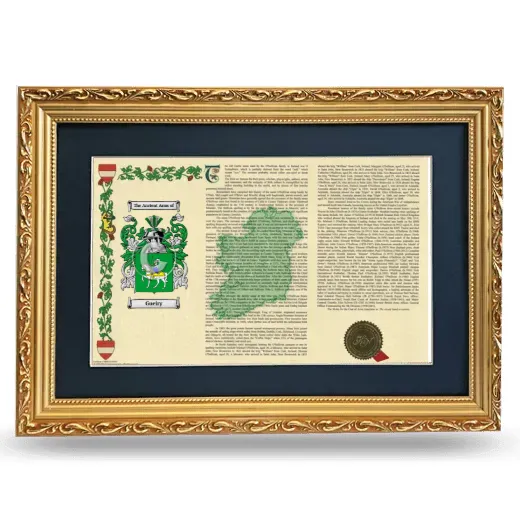 Gueiry Deluxe Armorial Landscape Framed - Gold