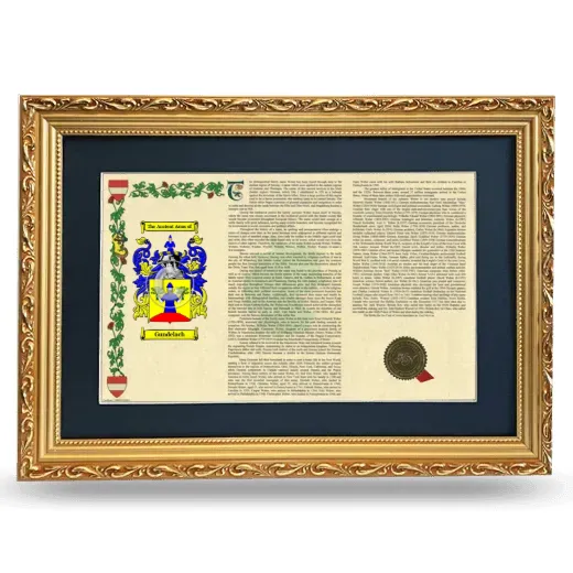Gundelach Deluxe Armorial Landscape Framed - Gold