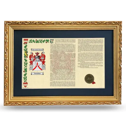 Gustafson Deluxe Armorial Landscape Framed - Gold