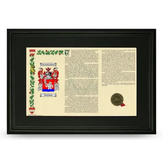 Guterman Deluxe Armorial Landscape Framed- Black