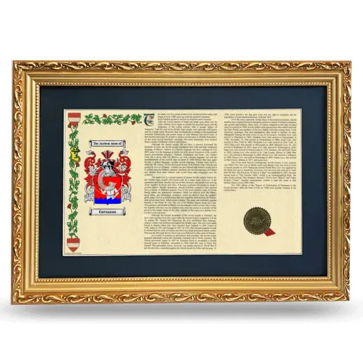 Gutmann Deluxe Armorial Landscape Framed - Gold