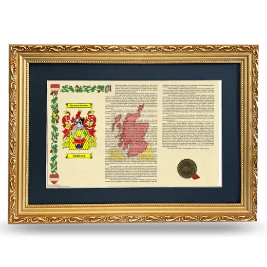 Gwaltney Deluxe Armorial Landscape Framed - Gold