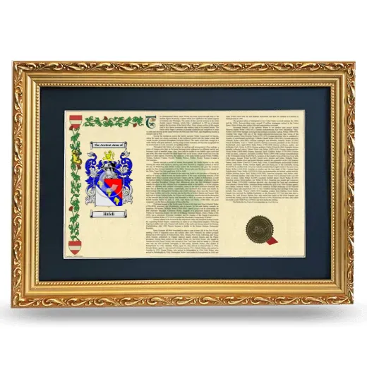 Häfeli Deluxe Armorial Landscape Framed - Gold