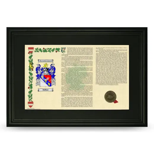 Häffner Deluxe Armorial Landscape Framed- Black