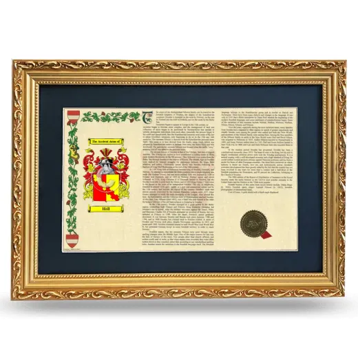 Häll Deluxe Armorial Landscape Framed - Gold