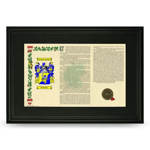 Haammer Deluxe Armorial Landscape Framed- Black