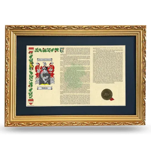 Habiche Deluxe Armorial Landscape Framed - Gold