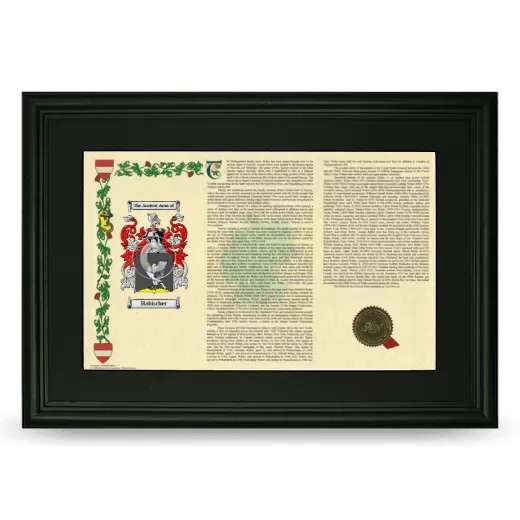 Habischer Deluxe Armorial Landscape Framed- Black