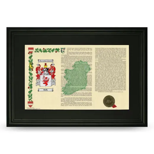Hafly Deluxe Armorial Landscape Framed- Black