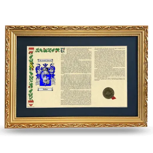 Hahm Deluxe Armorial Landscape Framed - Gold