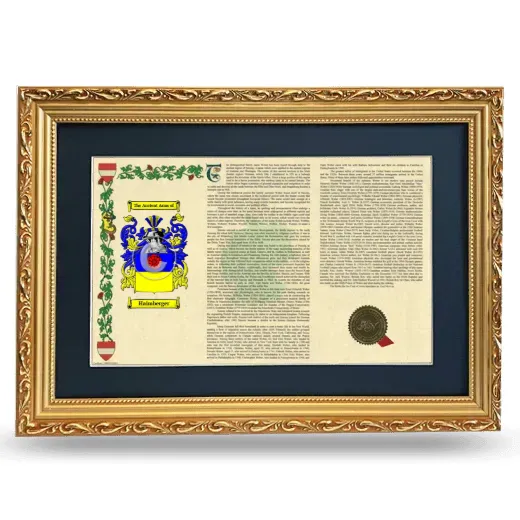 Haimberger Deluxe Armorial Landscape Framed - Gold