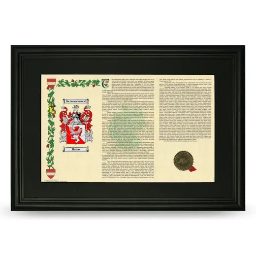 Haino Deluxe Armorial Landscape Framed- Black