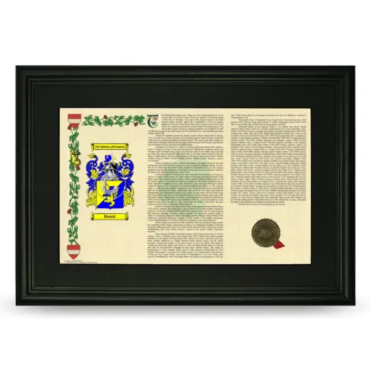 Hamir Deluxe Armorial Landscape Framed- Black