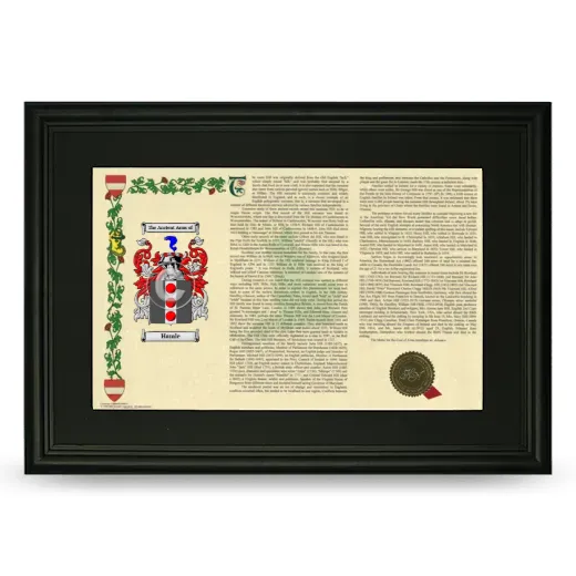 Hamle Deluxe Armorial Landscape Framed- Black