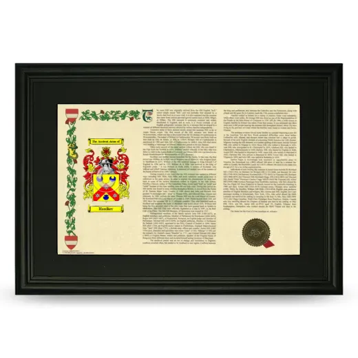 Haniker Deluxe Armorial Landscape Framed- Black