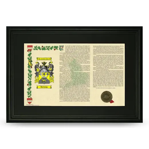 Hartsong Deluxe Armorial Landscape Framed- Black