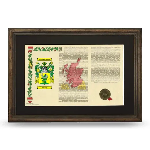 Hastay Deluxe Armorial Landscape Framed - Brown