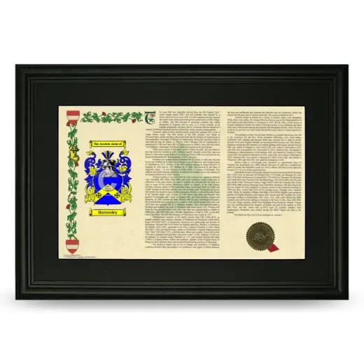 Hattersley Deluxe Armorial Landscape Framed- Black