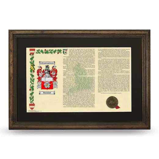 Hawmind Deluxe Armorial Landscape Framed - Brown