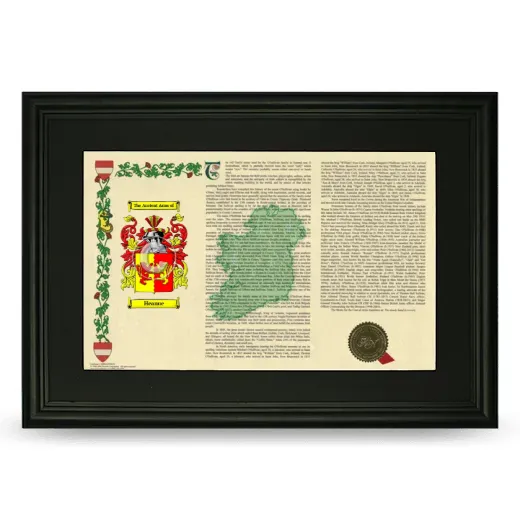 Heanue Deluxe Armorial Landscape Framed- Black