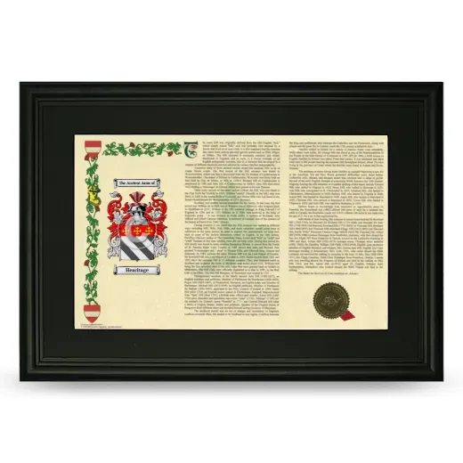 Hearitage Deluxe Armorial Landscape Framed- Black