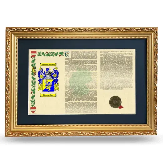 Hemmerling Deluxe Armorial Landscape Framed - Gold