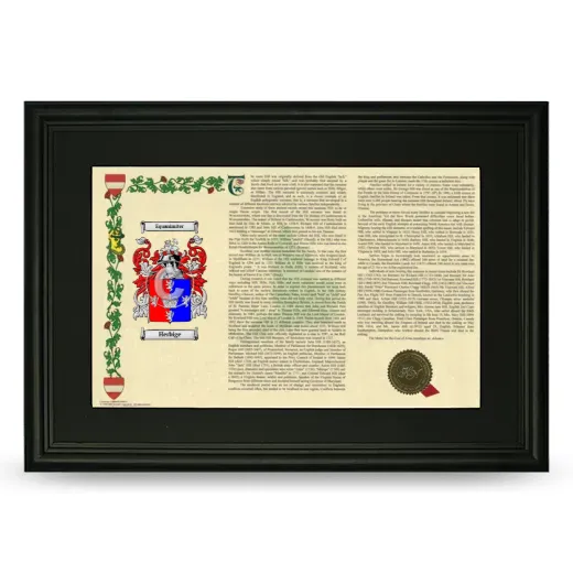 Herbige Deluxe Armorial Landscape Framed- Black