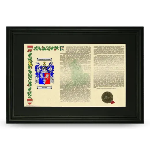 Herbut Deluxe Armorial Landscape Framed- Black