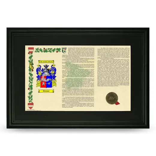 Herranz Deluxe Armorial Landscape Framed- Black