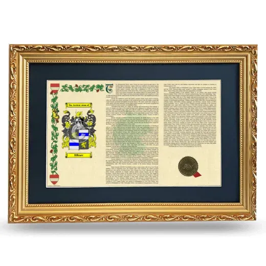 Hibner Deluxe Armorial Landscape Framed - Gold