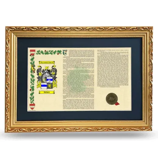 Hieberr Deluxe Armorial Landscape Framed - Gold