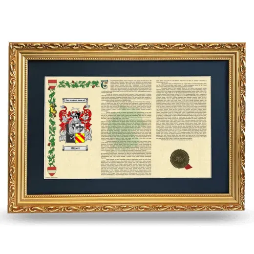 Hilpert Deluxe Armorial Landscape Framed - Gold