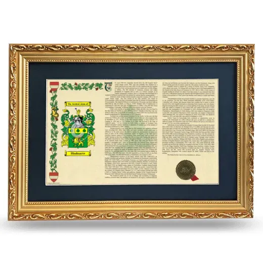 Hindmarte Deluxe Armorial Landscape Framed - Gold