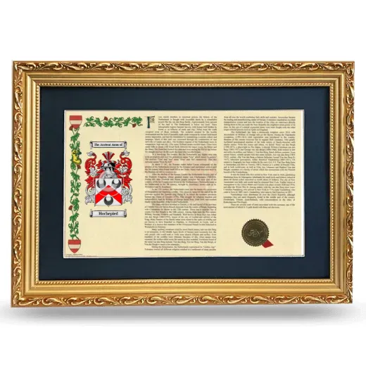 Hochepied Deluxe Armorial Landscape Framed - Gold