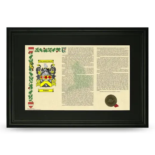 Hodom Deluxe Armorial Landscape Framed- Black