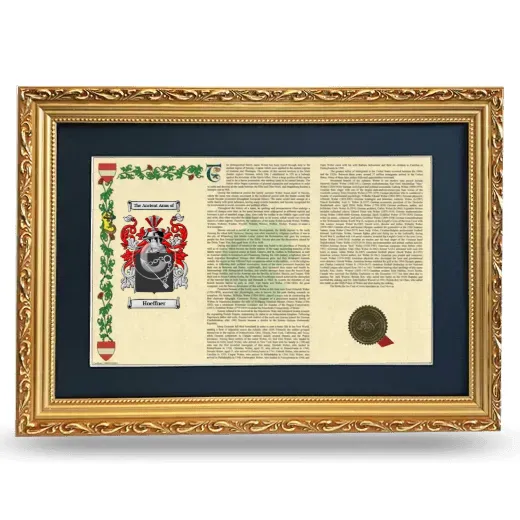 Hoeffner Deluxe Armorial Landscape Framed - Gold
