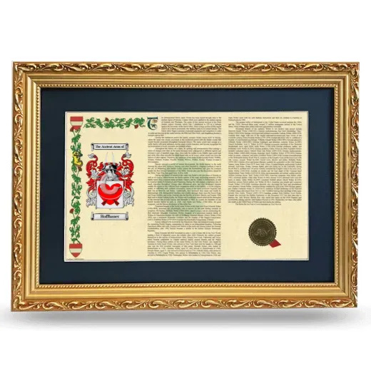 Hoffbauer Deluxe Armorial Landscape Framed - Gold