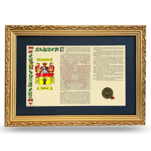Hogeland Deluxe Armorial Landscape Framed - Gold