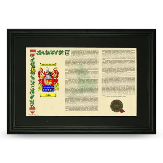 Hokin Deluxe Armorial Landscape Framed- Black