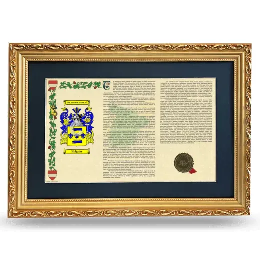 Holguín Deluxe Armorial Landscape Framed - Gold