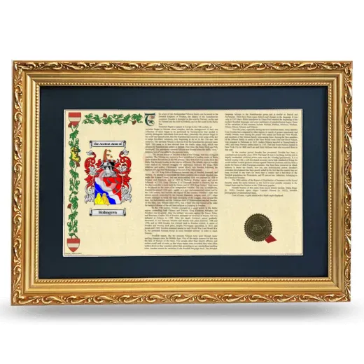 Holmgren Deluxe Armorial Landscape Framed - Gold