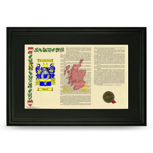 Homels Deluxe Armorial Landscape Framed- Black