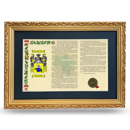 Homenchuk Deluxe Armorial Landscape Framed - Gold