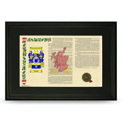 Homile Deluxe Armorial Landscape Framed- Black